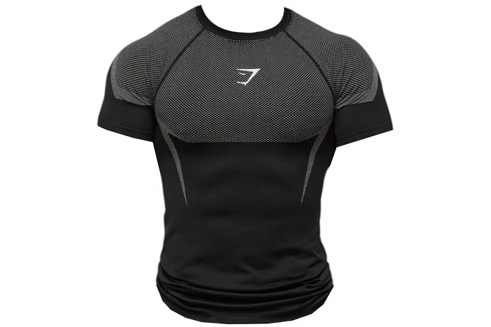 Gymshark Onyx 5.0 Seamless T-shirt Black/Light Grey
